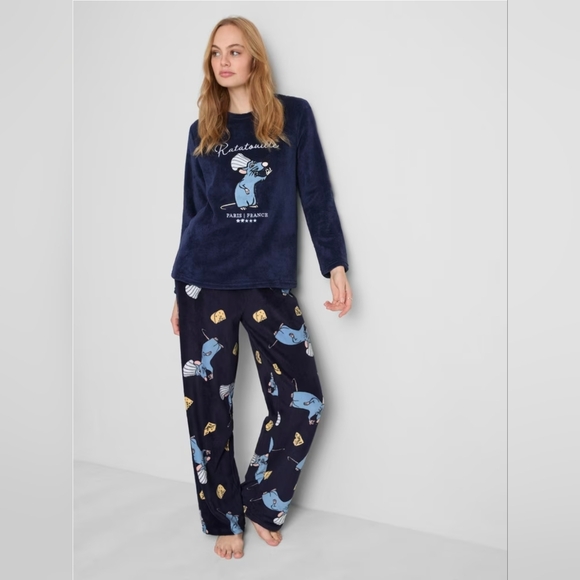 Primark Other - Disney’s Ratatouille Plush Pajama Set Fleece Soft Blue